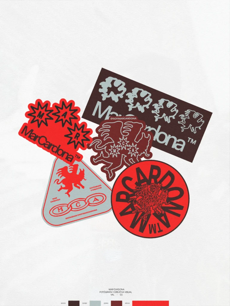 Diseño de papelería, stickers y aplicaciones de marca personal para fotógrafa